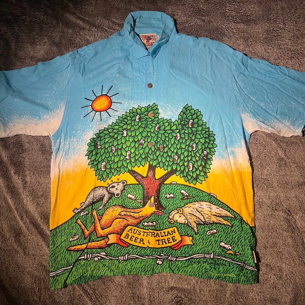 VTG Mambo Loudshirt Beer Tree button up